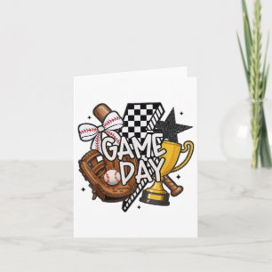Game Day Mama Baseball Mum For Women Girl Kid Card