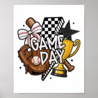 Game Day Mama Baseball Mum For Women Girl Kid 