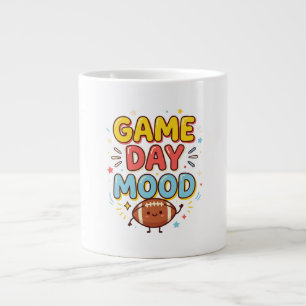Game Day Mood Funny Football Fan Large Coffee Mug
