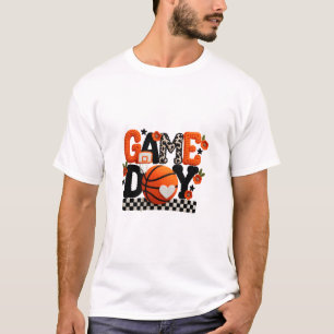 Game Day Orange Black Theme T-Shirt