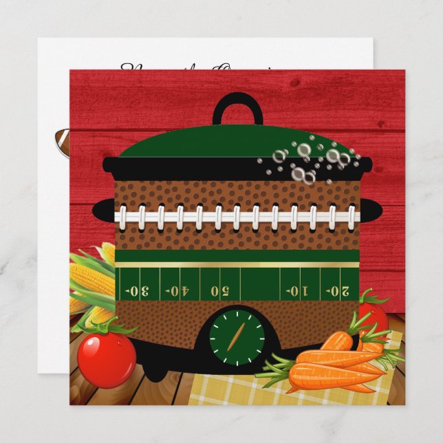 Game Day / Pot Luck / Gathering Invitation (Front/Back)