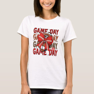 Game Day Red Football Shirt – Bold & Comfortable