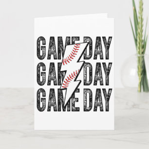 Game Day Sell Lightning Bolt Sell Mom Dad Boy Girl Card