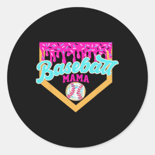 Game Day Sell Mama Ice Cream Drip Sell Mum Drippin Classic Round Sticker