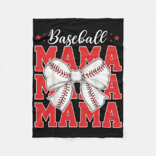 Game Day Sell Mum Mother Sell Mama Coquette Bow Fleece Blanket