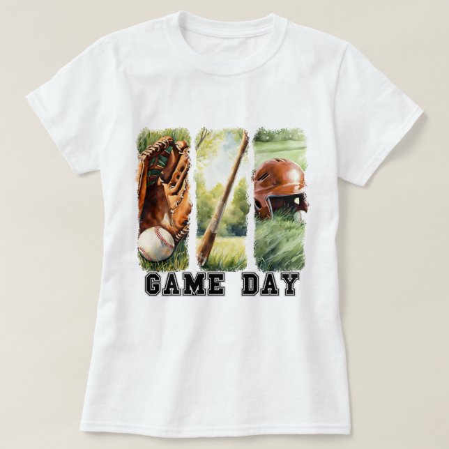 Game Day Shirt, Sports Moms, Baseball Mum Shirt (Design Front)
