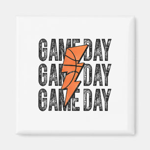 Game Day Sketll Lightning Bolt Sketll Mom Dad Kid Magnet