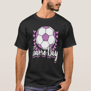 Game Day Soccer Ball Sports Football Player Women  T-Shirt