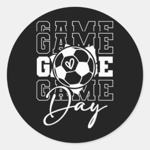Game Day Soccer Classic Round Sticker
