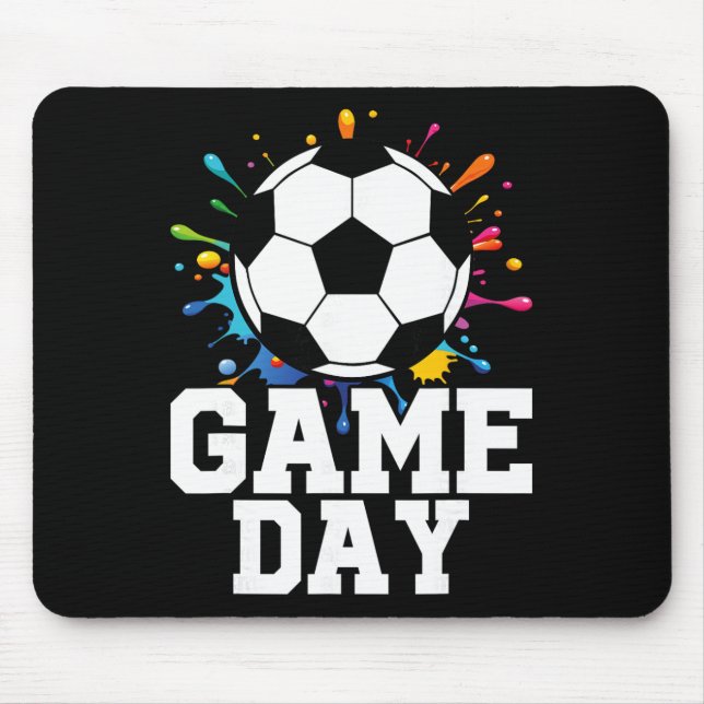 Game Day Soccer Game Day  Mouse Mat (Front)