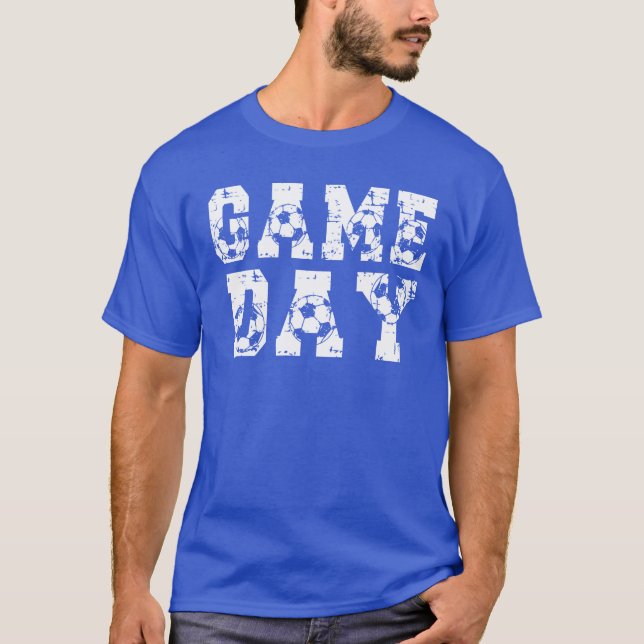 Game Day Soccer Game Day Soccer Fan Gifts retro T-Shirt (Front)
