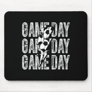 Game Day Soccer Lightning Bolt Soccer Mom Dad Boy Mouse Mat