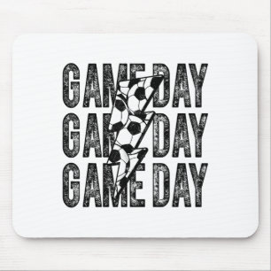 Game Day Soccer Lightning Bolt Soccer Mom Dad Boy Mouse Mat