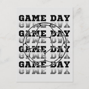 Game Day Soccer Lover Typography Postcard
