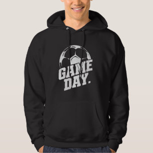 Game Day Soccer Mum Dad Coach Awesome Soccer Ball Hoodie