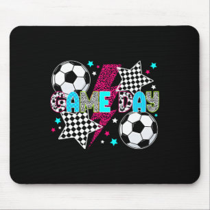 Game Day Soccer Preppy Soccer Game Day Mouse Mat
