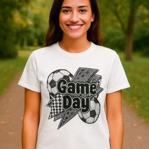 Game Day Soccer Shirt – Leopard Lightning & Ball
