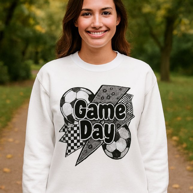 Game Day Soccer Shirt – Leopard Lightning & Ball (Creator Uploaded)