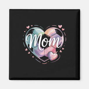 Game Day Team Sports Heart Mothers Day Soccer Mom  Magnet