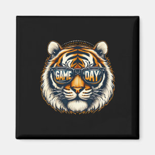 Game Day Thanksgiving Tiger Cool Touchdown America Magnet
