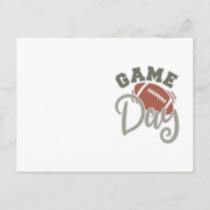 Game Day Vibes Design For Football Lovers Postcard