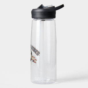 Game Day Vibes US Soccer Retro Fan Water Bottle