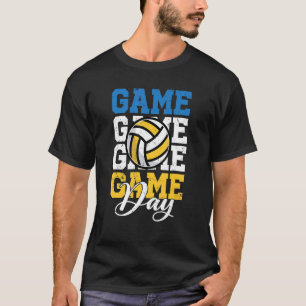 Game Day Volleyball Mom For Womens Game Day Vibes  T-Shirt