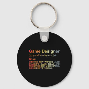 Game Designer Definition Game Programmer Game Dev  Key Ring
