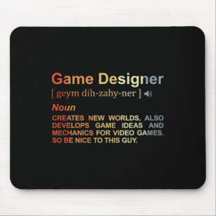Game Designer Definition Game Programmer Game Dev Mouse Mat