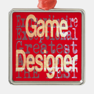 Game Designer Extraordinaire Metal Tree Decoration