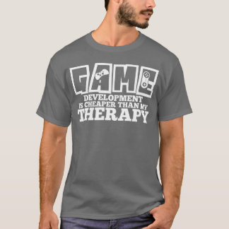 Game Developerherapy Dev Joke Gameplay Gaming retr T-Shirt