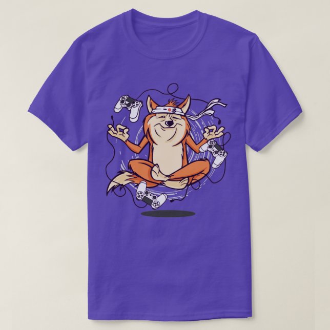game dog meditating T-Shirt (Design Front)