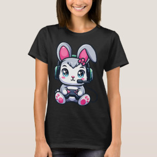 Game Easter Bunny Cute Gamer Girl 1  T-Shirt