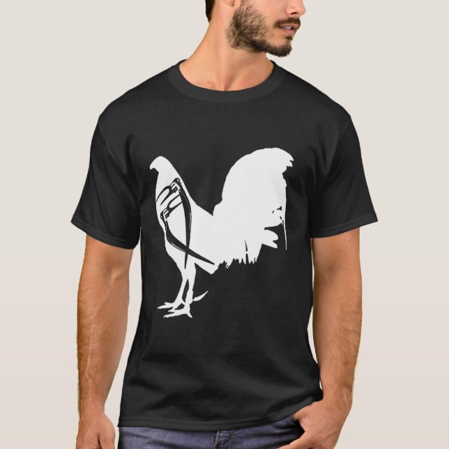 Game Fowl Gallegos Rooster Chicken Gallero White B T-Shirt (Front)