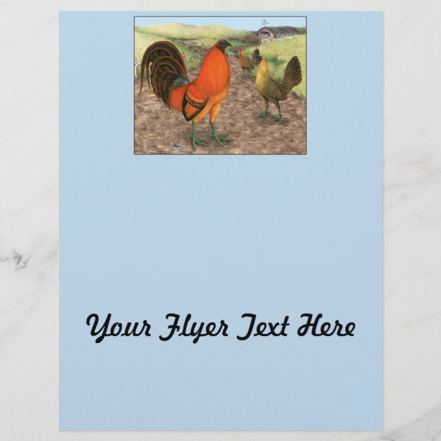 Game Fowl on the Farm Flyer (Front)