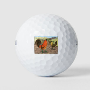 Game Fowl on the Farm Golf Balls