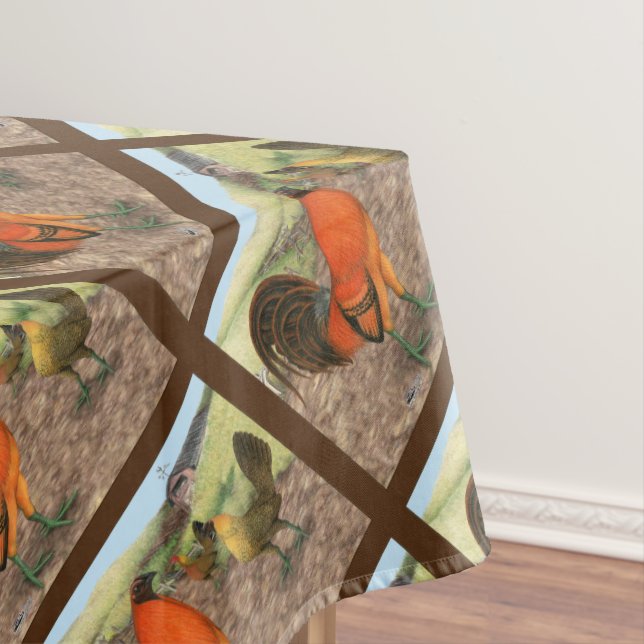 Game Fowl on the Farm Tablecloth (In Situ)