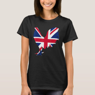 game fowl united kingdom UK flag gamefowl Rooster T-Shirt