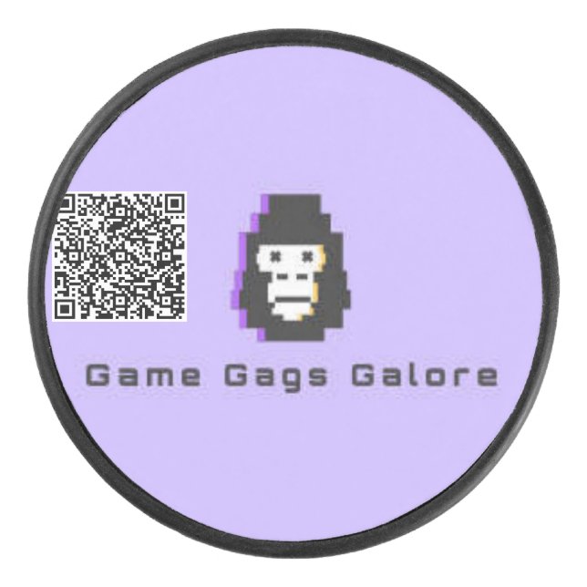 game gags galor hockey puck (Front)