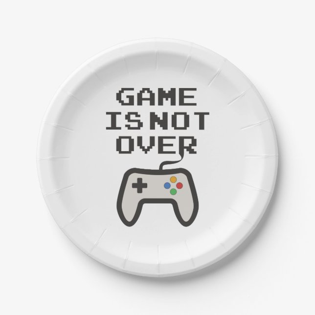 Game is not over paper plate (Front)