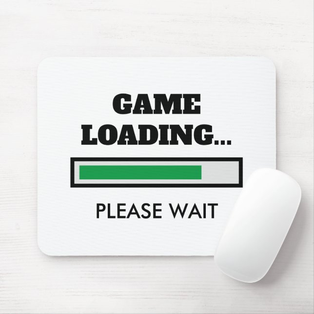 Game Loading progress bar mouse pad for gamer (With Mouse)
