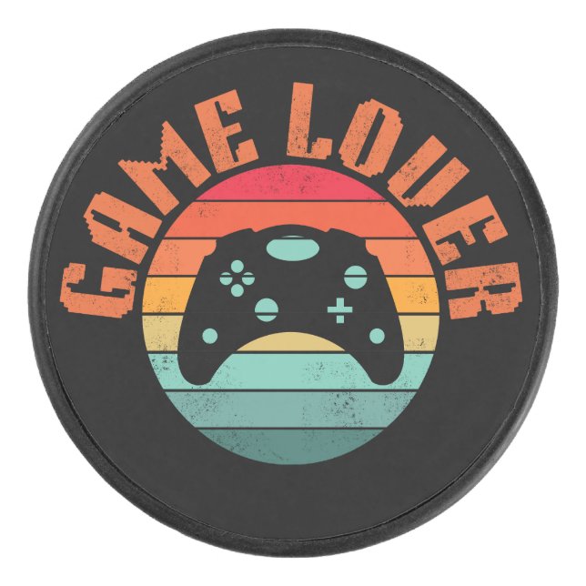 GAME LOVER GAMING CONTROLLER HOCKEY PUCK (Front)