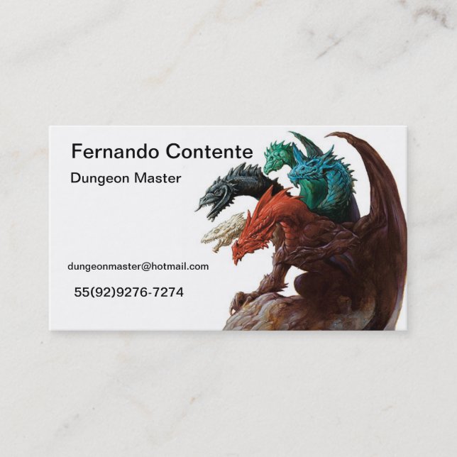 Game Master Business Card (Front)