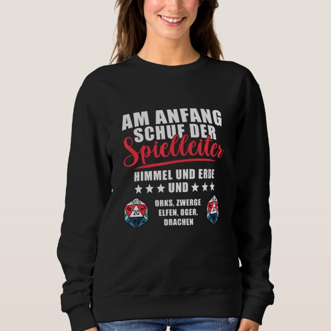 Game Master Dungeon Fantasy Role Play Sweatshirt (Front)