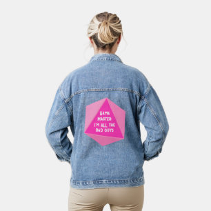 Game Master I'm ALL the Bad Guys Denim Jacket