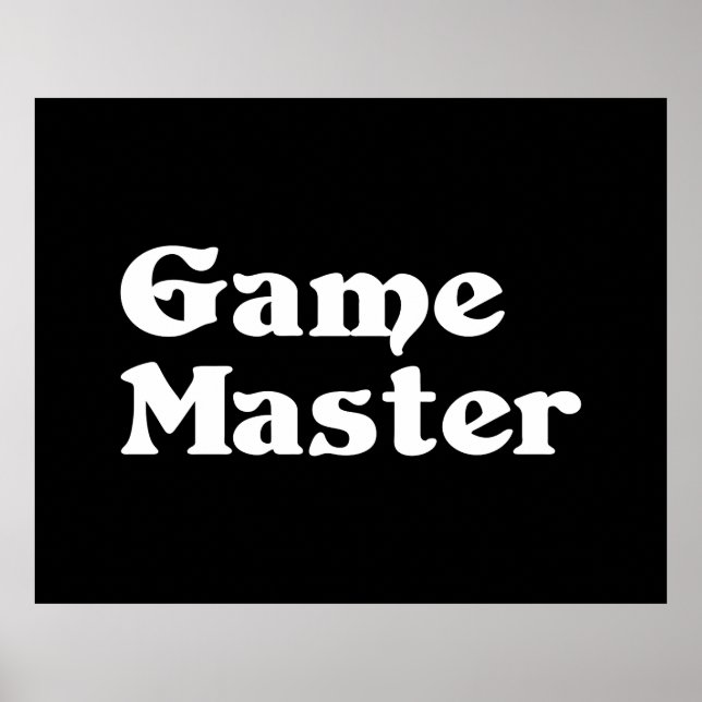 Game Master Poster (Front)