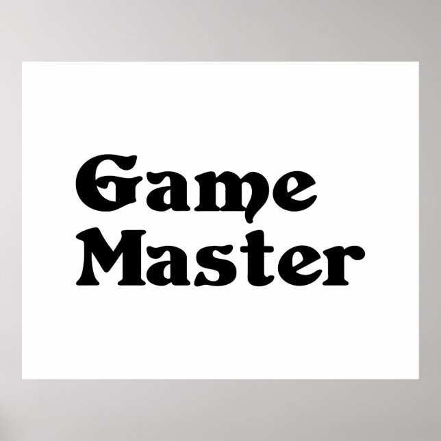 Game Master Poster (Front)