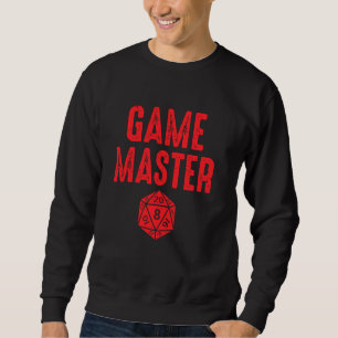 Game Master Tabletop Rpg D20 Boardgame Gamer Sweatshirt