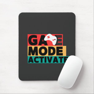 Game Mode Activated Gamer Controller Art Mouse Mat