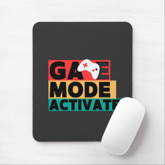 Game Mode Activated Gamer Controller Art Mouse Mat
